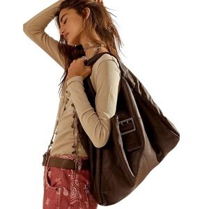 Free People Shoreditch Shoulder Bag Espresso NWT MSRP $148